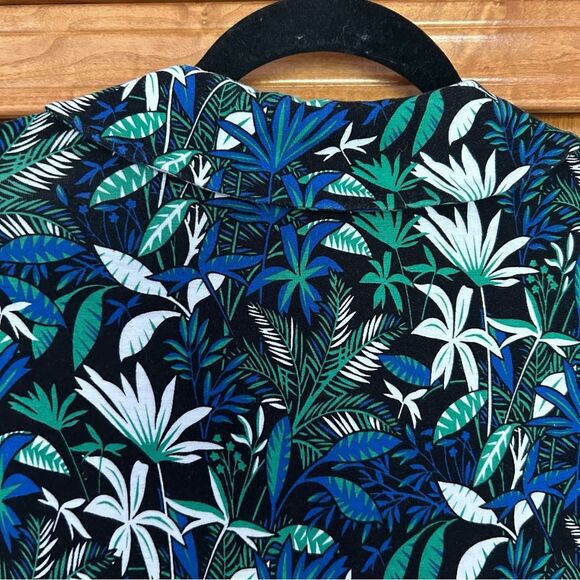 Boden Lavinia Jersey Wrap Midi Dress Tropical Print Size 8 Long - Picture 15 of 15